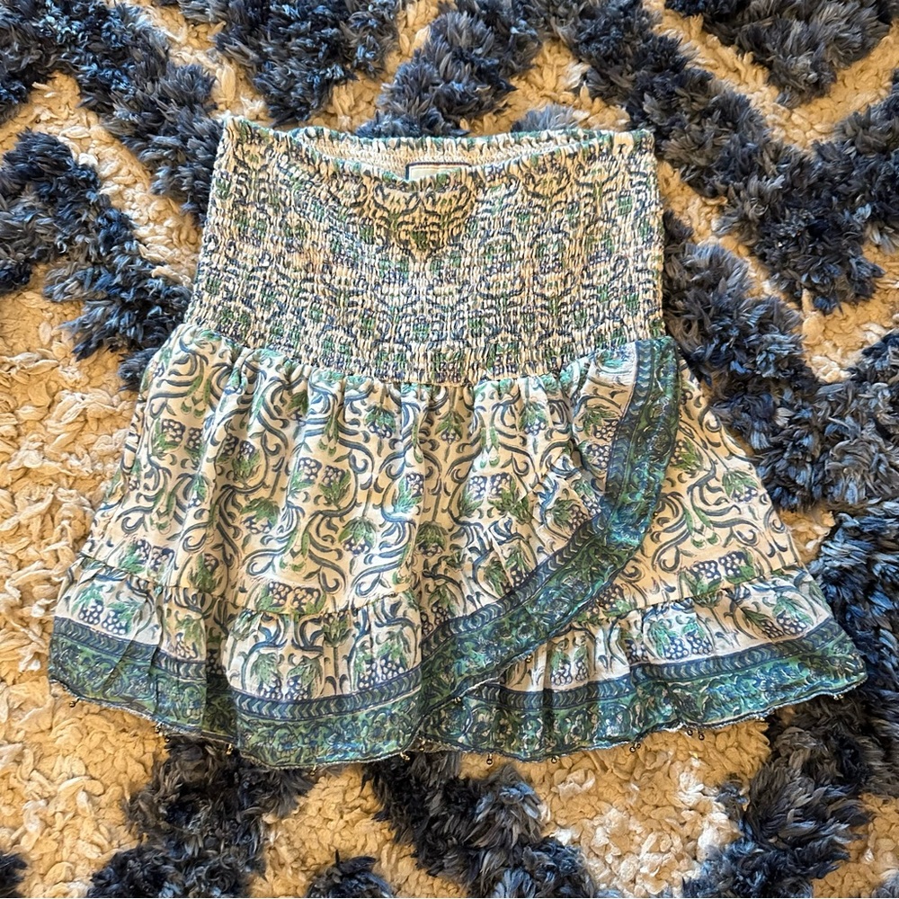 Bell by Alicia Bell Printed Ruffle Mini Skirt
